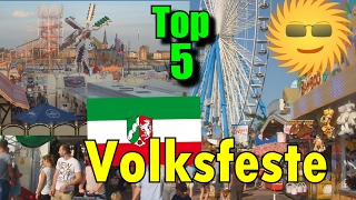 Top 5 Volksfeste in NRW [upl. by Sclar]