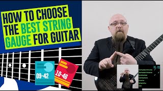 The Best String Gauge For Guitar Ultimate Guide [upl. by Tansey]