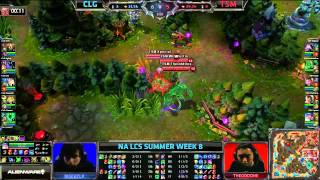 CLG Counter Logic Gaming vs TSM Team Solomid  NA LCS Summer 2013 W8D2  Full Game HD [upl. by Hillinck]