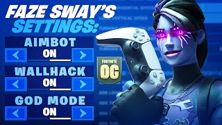 So I Tried FaZe Sways UPDATED Controller Settings Fortnite OG [upl. by Arsuy921]