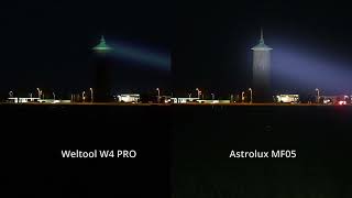 LEP vs LED 🔥 28 million candela Astrolux MF05 vs Weltool W4 PRO [upl. by Ayotac]