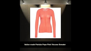 Italianmade Patrizia Pepe Pink Viscose Sweater [upl. by Natlus]