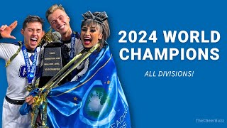 The Cheerleading Worlds 2024 Winners  ALL Teams amp Divisions [upl. by Oinigih]