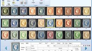 PHILATELIX Gestion de collections  Rechercher un timbre [upl. by Marko]