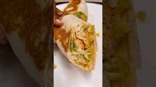 Buffalo Chicken Caesar Wrap chickenwrap buffalochicken cooking cookingvideo quickrecipe [upl. by Atis510]