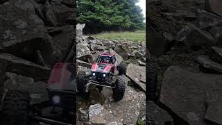 Axial Capra 4ws rc rock crawling [upl. by Tychonn]