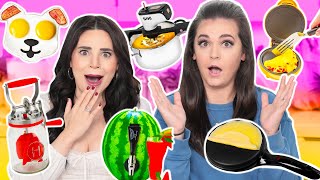 TESTING 10 MORE FUN KITCHEN GADGETS w My Sister  Part 15 [upl. by Maroney37]