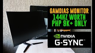 Gamdias Atlas Curved 144Hz  Php 9k Only Overview ft How to Enable GSYNC for AMD FREESync Monitors [upl. by Alaet133]