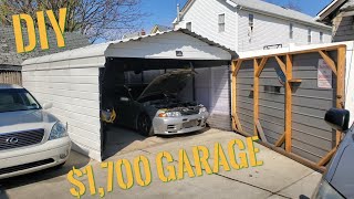 How To Enclose A Carport  AKA Budget Garage [upl. by Hilda]