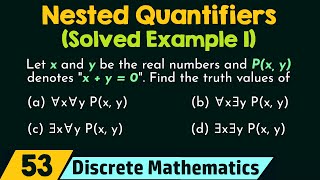 Nested Quantifiers Solved Example 1 [upl. by Faunia]