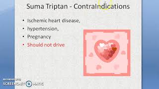 Pharmacology 177 c Anti Migraine Drugs Treatment SumaTriptan Rizatriptan compare with Ergotamine [upl. by Aisatsanna186]