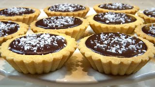 Mini Chocolate Tarts  Most Delicious Chocolate Tart Recipe [upl. by Helse864]