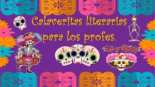 Calaveritas literarias para los profes 💀💀👻👻Profe Ángel [upl. by Ahsiki]