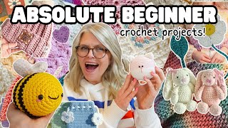 25 CROCHET Projects for ABSOLUTE BEGINNERS [upl. by Jarad]