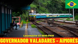 Cab Ride Governador Valadares  Aimorés VitóriaMinas Railway Brazil train drivers view 4K [upl. by Blackstock]