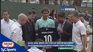 Rafael Nadal recibió la 10 de San Lorenzo [upl. by Dickerson]