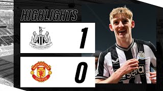 Newcastle United 1 Manchester United 0  Premier League Highlights [upl. by Namrak]