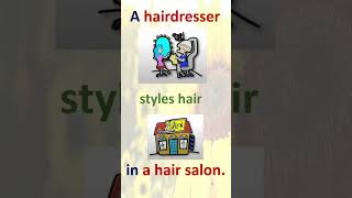 A hairdresser — What does a hairdresser do [upl. by Delanie]