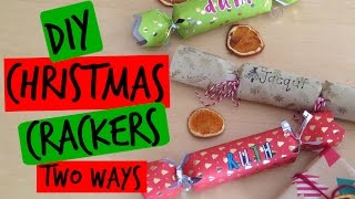 DIY  CHRISTMAS CRACKERS TWO WAYS [upl. by Eelatsyrc]