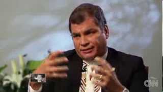 Rafael Correa quotFrente a frentequot con Ana Pastor  Parte 5  CNN en Español [upl. by Finnegan478]