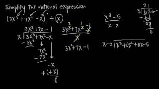 dividing polynomials KristaKingMath [upl. by Yrekcaz]