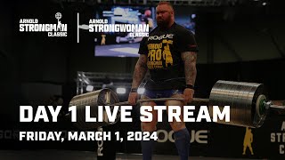 Day 1  2024 Arnold Strongman Classic  Full Live Stream [upl. by Dinse265]