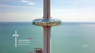 Brightons Best Views British Airways i360 Viewing Tower [upl. by Bashuk]