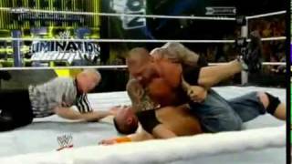 Batista Wins The WWE Title At Elimination Chamber [upl. by Akiam]