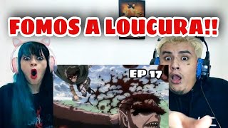 LEVI VS BEAST TITAN SHINGEKI NO KYOJIN EPISODE 17  SEASON 3  REACTION [upl. by Annawal]