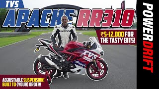 TVS Apache RR 310 BTO  Built just for you  PowerDrift  First Ride Review [upl. by Yendor312]