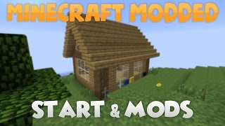 Minecraft Modded 0  START amp MODS [upl. by Aeriell]