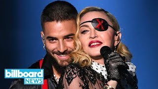 Madonna amp Maluma Television Debut of Medellin at 2019 BBMAs  Billboard News [upl. by Sivar]