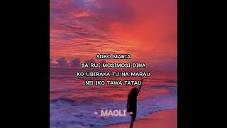 Cagi Ni Delai Yatova  Sobo Maria Lyrics Fijian Song 2021 [upl. by Olatha782]