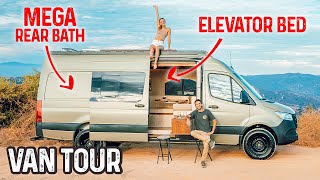 This Van Dwelling is NICER Than Most Homes  LOOK Inside an Amazing Sprinter RV Van Build [upl. by Aicened]