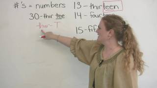 English Pronunciation How to pronounce numbers [upl. by Arraik]