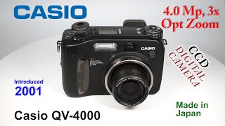 2001 Casio QV4000  CCD Digital Camera [upl. by Flavia967]