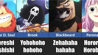 Every One Piece Character And Their Laughs [upl. by Ylrebmyk]