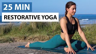 25 Min Restorative Yoga Flow  Full Body Yoga for All Levels [upl. by Anawit]