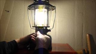 Lighting The Coleman 621b Lantern [upl. by Ellenohs]