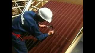 How to Install Onduline Bitumen Roof Sheets Old Video [upl. by Swarts]