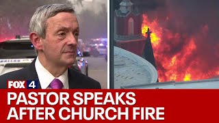 Pastor Robert Jeffress on First Baptist Dallas historic sanctuary fire [upl. by Llecrep810]