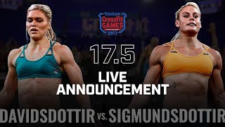 Katrin Davidsdottir vs Sara Sigmundsdottir — Open Announcement 175 [upl. by Lekcim]