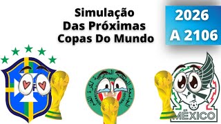 SIMULAÇÃO Das Próximas COPAS DO MUNDO De 2026 até 2106 [upl. by Akerehs]