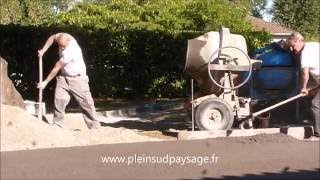 Demo béton drainant coloré Le revêtement idéal pour vos allées accès parking [upl. by Baggett125]