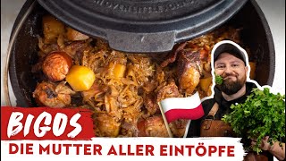 Bigos  Deftiger Fleisch Eintopf aus Polen  BBQ Madness [upl. by Airetnohs]