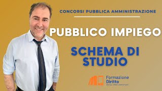 Diritto Amministrativo  Rapporto pubblico impiego schema di studio [upl. by Norrehs]