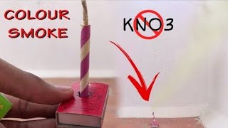 How to make a colour smoke bomb without KNO3 [upl. by Dnalevelc412]