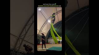 tessuto aereo tutorial musica automobile tv music circus acrobatics trampoline sports [upl. by Akehsat]