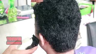 TUTORIAL POTONG RAMBUT KERITING [upl. by Ilzel664]