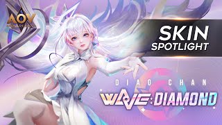 Diao Chan WaVe Diamond Skin Spotlight  Garena AOV Arena of Valor [upl. by Neely543]